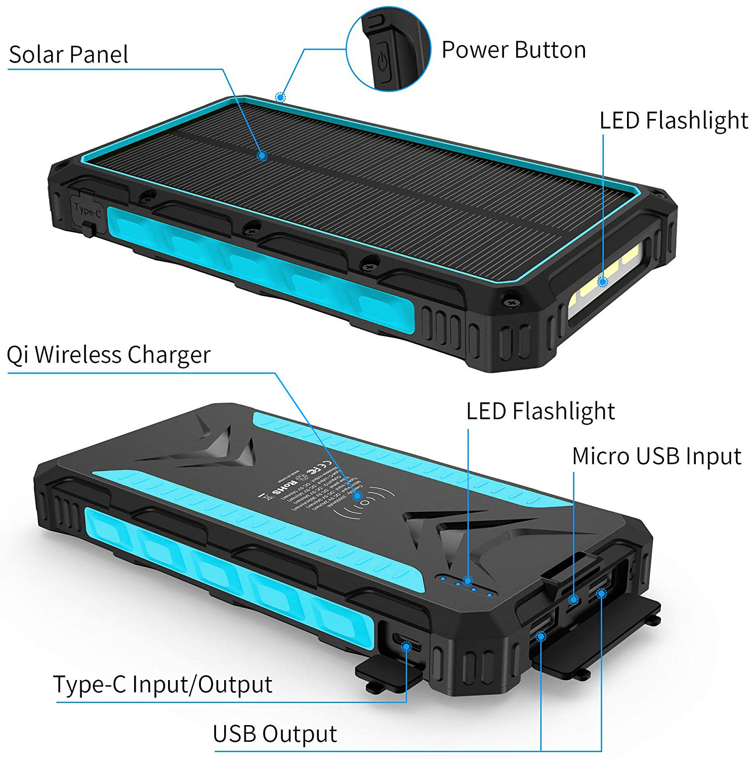 energizer power bank solar power bank portable 32000mah for samsung galaxy power bank