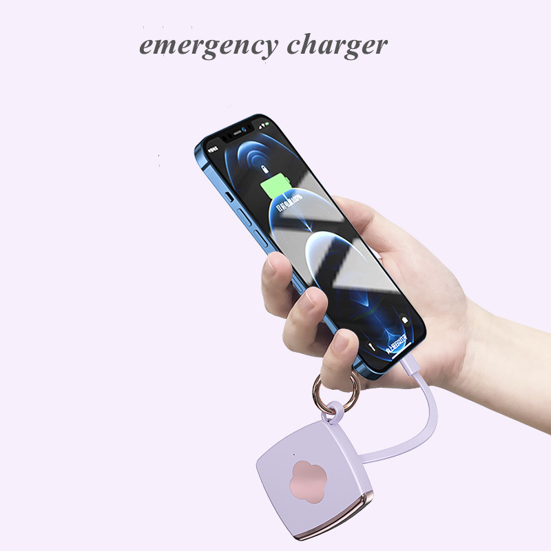 Wisdom-Tech mini key chain power bank travel with light print charger emergency power products new arrivals coming  power bank