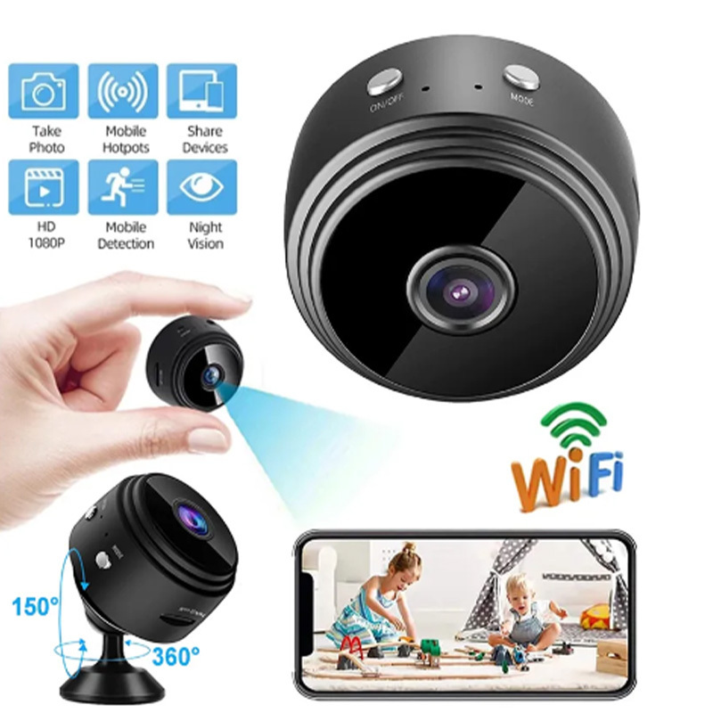 Wistino 1080p HD small camera wireless wifi motion detection video playback a9 mini WiFi camera