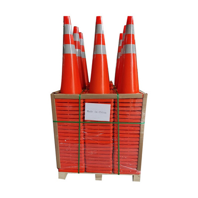 Manufacture Top Sale 70 cm Road Cone Flexible PVC Safety Used Traffic Cone supplier