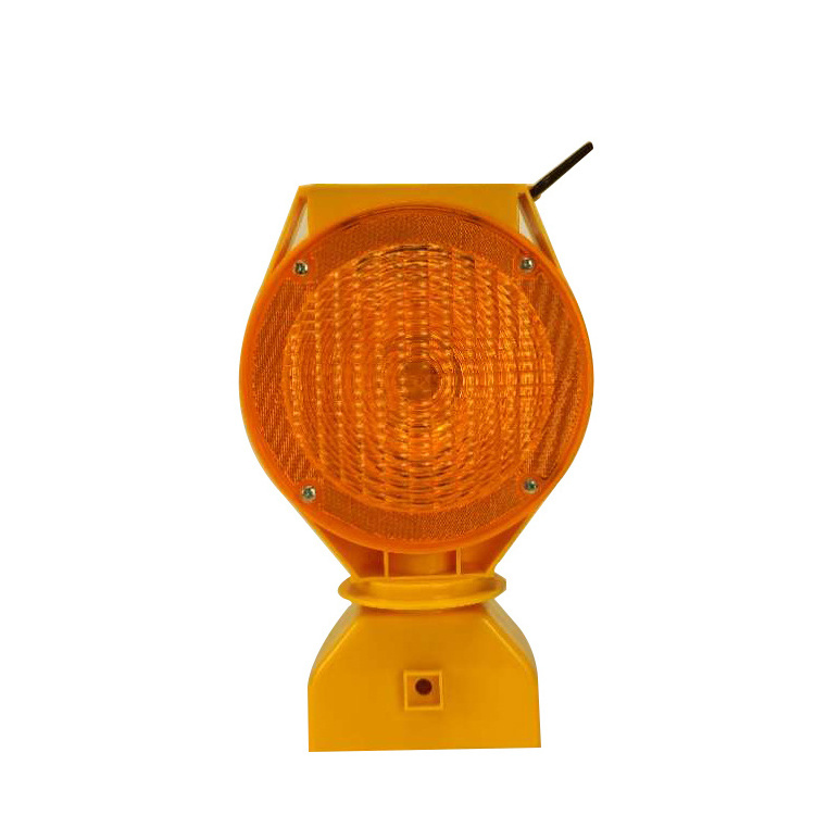 solar powered road construction traffic blinking barricade warning lights obstacle safety flashing light