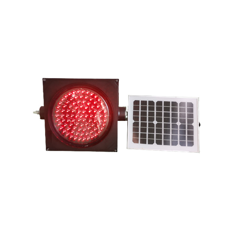 Hot Sale Solar Yellow Flashing Warning Signal Light Amber Light