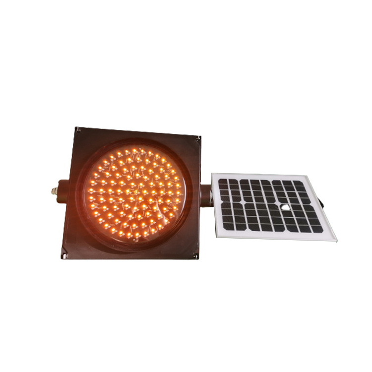 Hot Sale Solar Yellow Flashing Warning Signal Light Amber Light