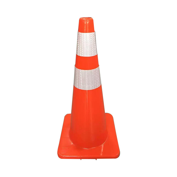 Manufacture Top Sale 70 cm Road Cone Flexible PVC Safety Used Traffic Cone supplier