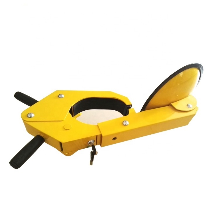 yellow metal iron best  wheel lock car vehicle  tire clamp lock