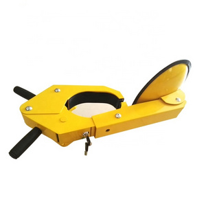 yellow metal iron best  wheel lock car vehicle  tire clamp lock