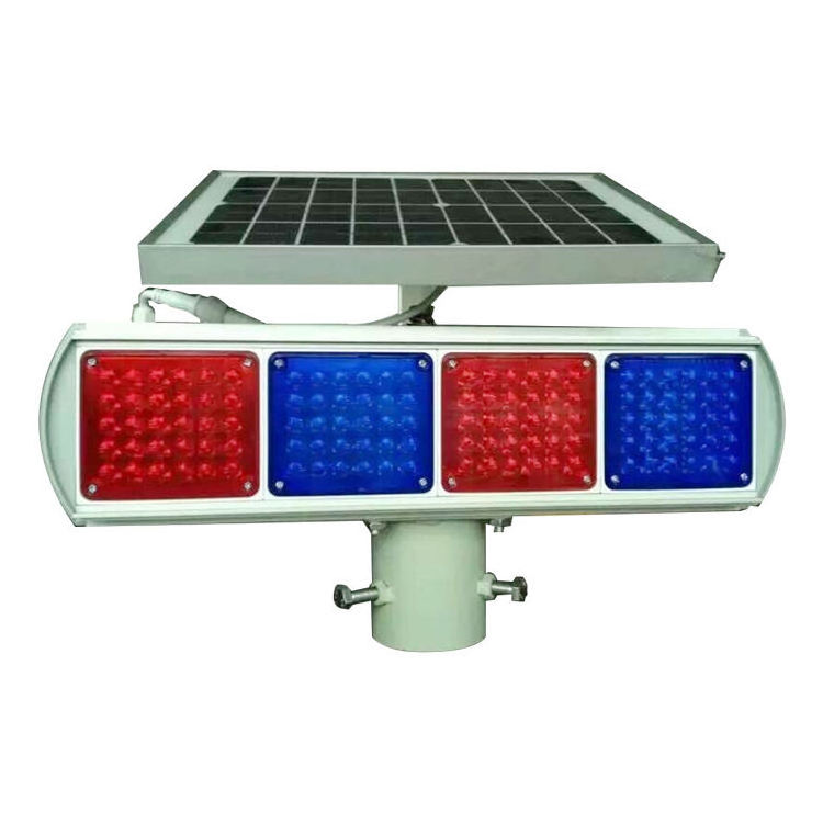 High quality solar powered traffic signal lights beacon traffic warning light strobe light