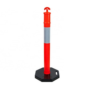 T-TOP flexible guide post traffic delineator post with rubber base