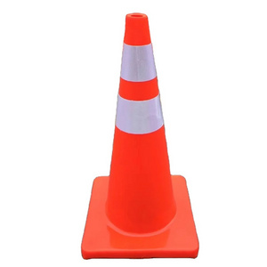 PVC Full Orange 70cm Reflective Road Construction Cones Traffic Cone