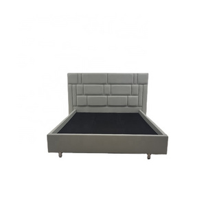 Weishunli Furniture grey Modern Bedroom Bed Sets Wrinkle Fold King Size Italian Designs Queen Fabric Bed Frame