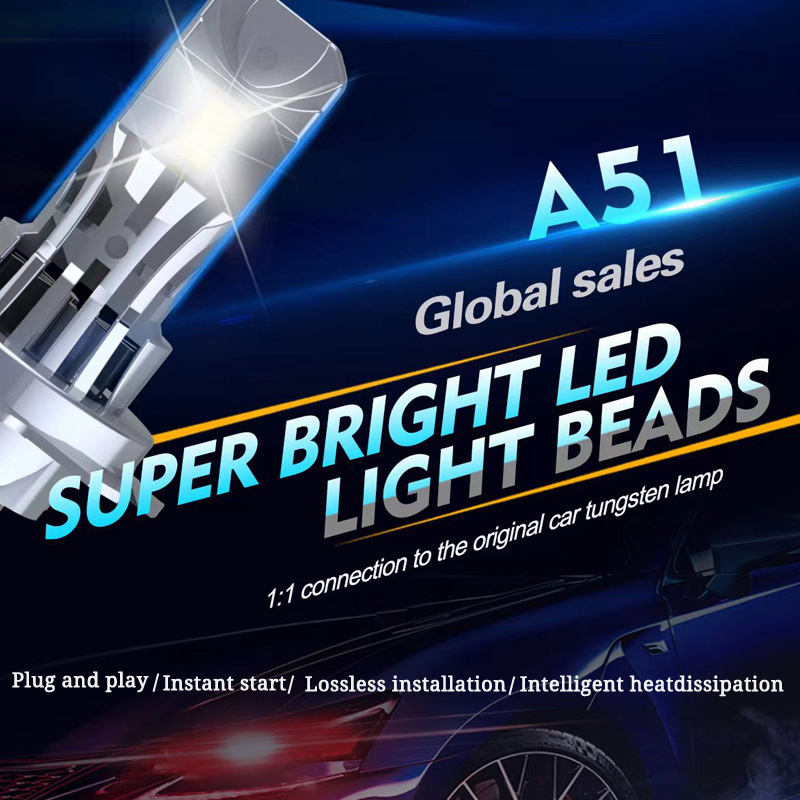 Oem A51 W220 Altis Projector Car Bulbs 4300K H4 Led Headlights For Hyndai I30 2012/2013 Honda Pcx 150/Toyota Corolla/Jetta/Prius