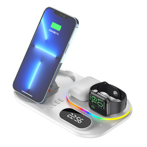 New Arrival Product 2022 Most Selling Phone Accesory Unique Clock Qi Fast Charging Wireless Charger In Alibaba