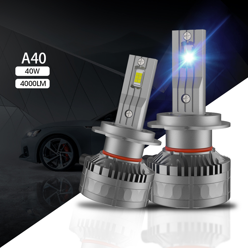 40W Auto Light 7 Inch Jc Laser H4 9007 H13 H1 H3 H7 H11 9005 9006 9012 Car Led Headlights For Audi Q5/Osram/Golf 6 Led Bulbs