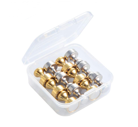 DIY 12 pack,24 pack Combination fridge magnet pins/ Metal magnetic sphere shape push pin magnets