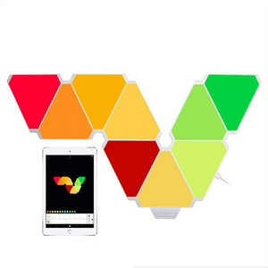 Witop Home Led Lighting DIY Design RGB IC Control Kit APP Magic Triangular Smart Light Panel