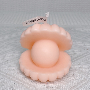 2022 INS Luxury Cute Souvenirs Birthday Gift Soy Wax Beeswax Pearl Shell Shaped Scented Candles