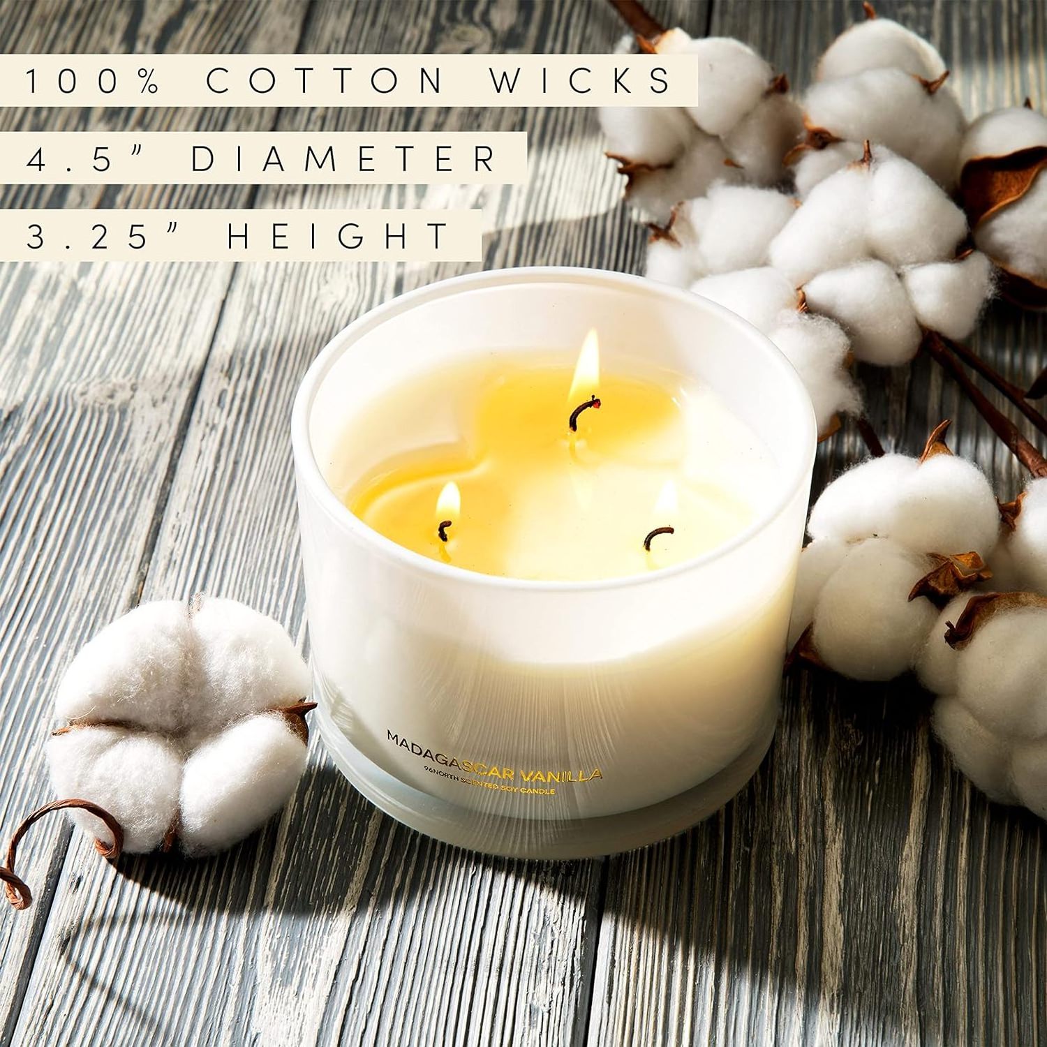 10oz 12oz 14oz Custom Large wide Mouth White Everyday Hearthwick wood Three 3 wick Scented Candles