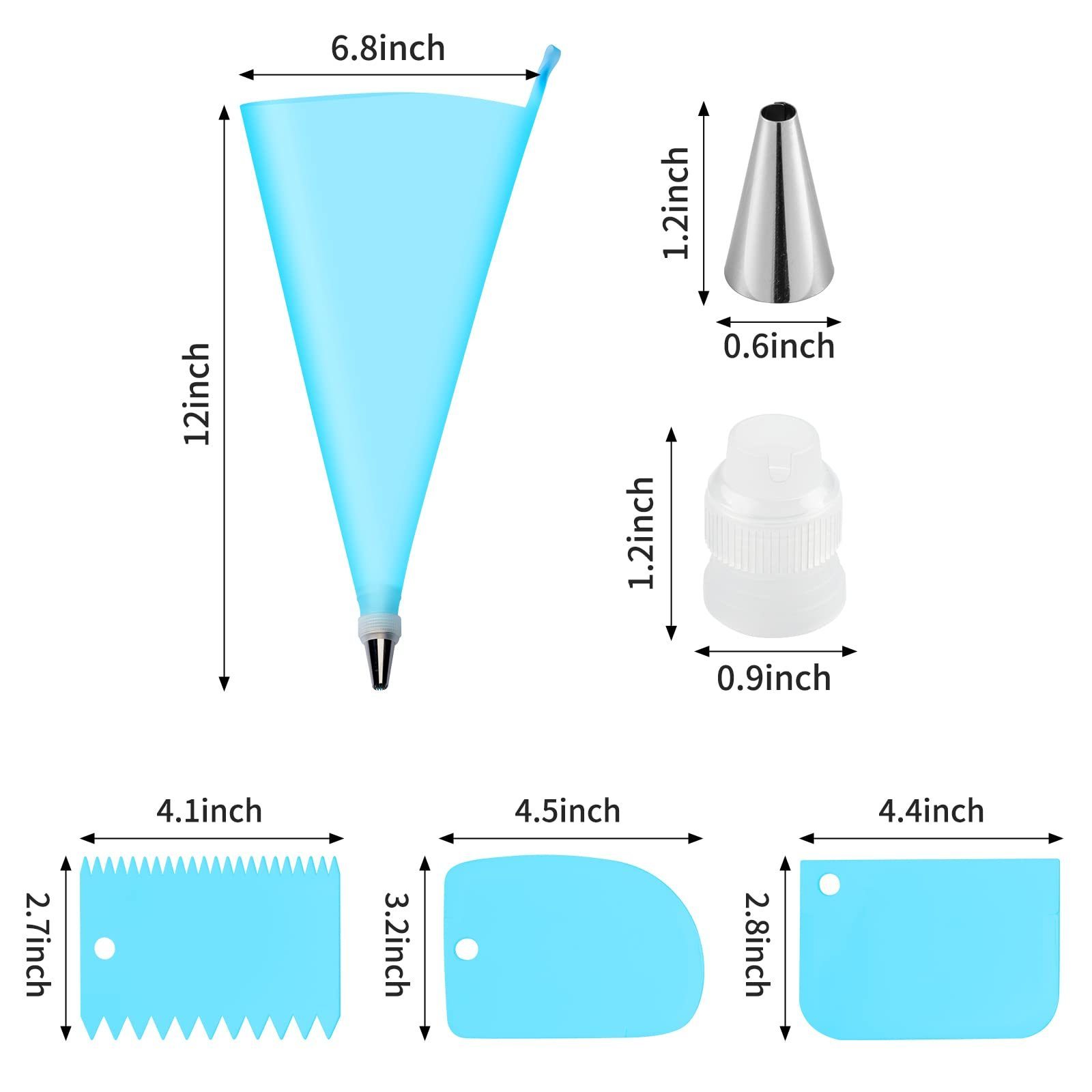 CHUJU OEM Cake Decorating Supplies Baking Pastry Tools OEM Different Pc Set Cake Piping Bags And Cake Sets