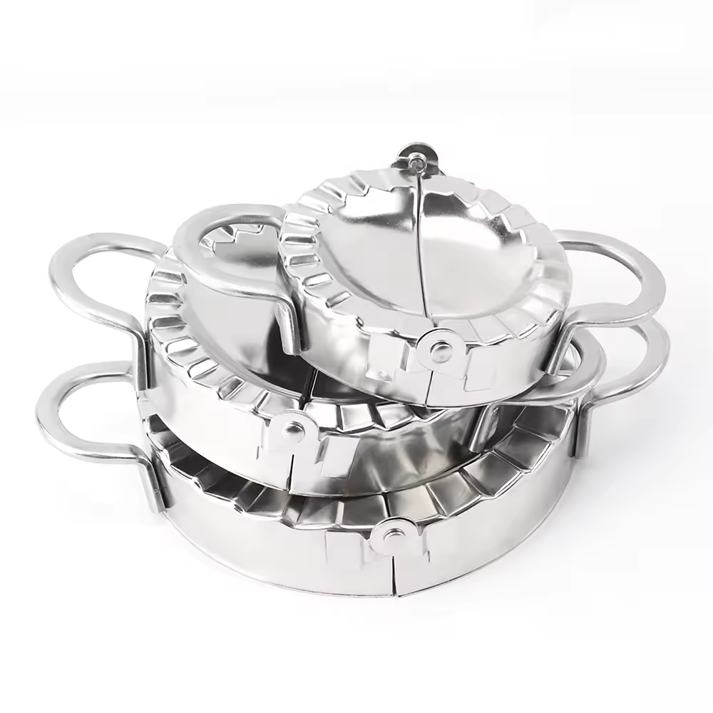 Customized Stainless Steel Dumpling Maker Set Manual Empanada Press Dumpling Wrappers Mold Three size Dumplings Press