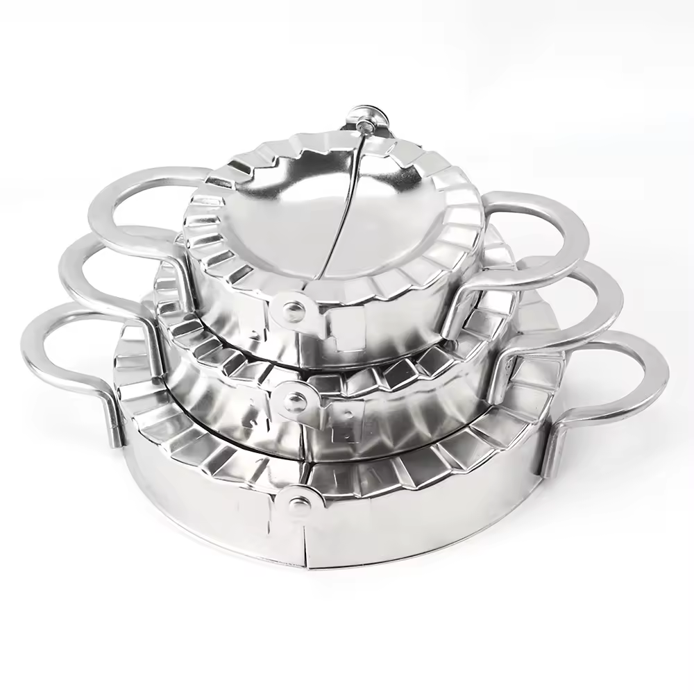 Customized Stainless Steel Dumpling Maker Set Manual Empanada Press Dumpling Wrappers Mold Three size Dumplings Press