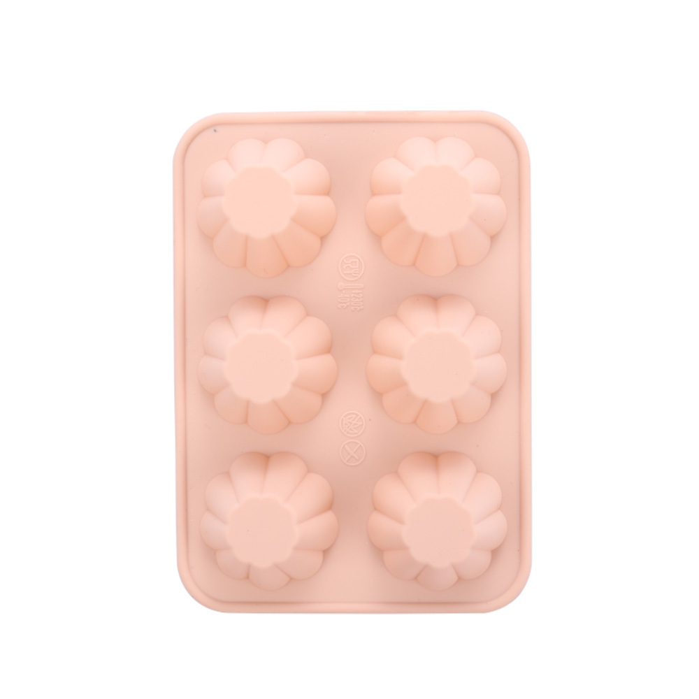 Baking Tray Silicone Trays Non Stick For-muffin Pink Backing Pans Bun Mold Cups Muffins Cake Deep