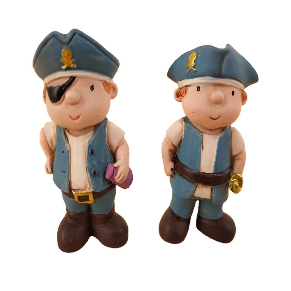 Resin products Wholesale Seafarer Sailor statues retro style cartoon souvenirs accompanied by gift craft decorations