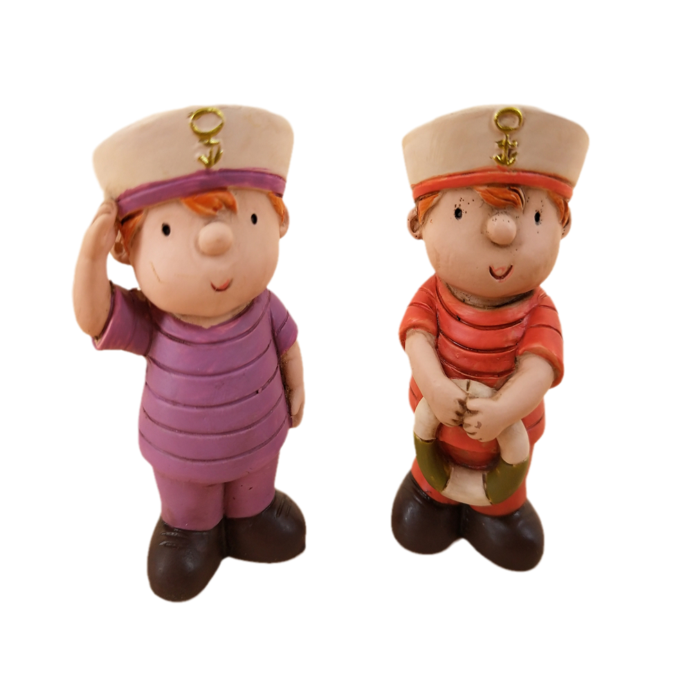 Resin products Wholesale Seafarer Sailor statues retro style cartoon souvenirs accompanied by gift craft decorations