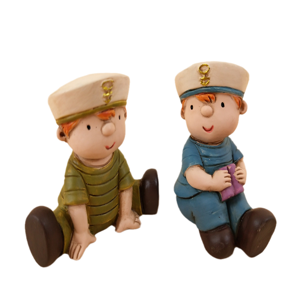 Resin products Wholesale Seafarer Sailor statues retro style cartoon souvenirs accompanied by gift craft decorations