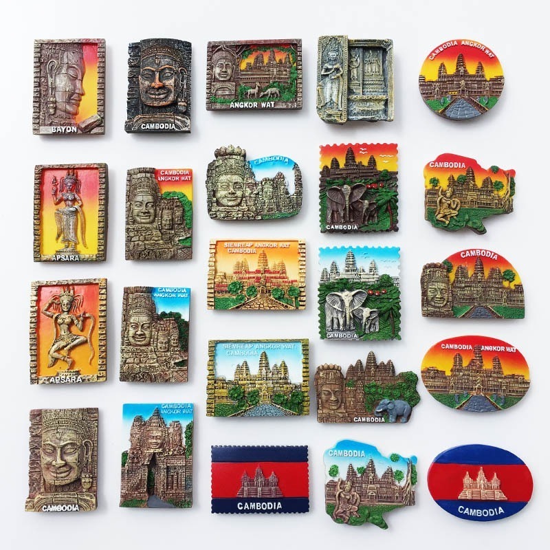 Witt Travel Souvenirs worldwide City Landmark refrigerator magnet store resin promotional gift wholesale