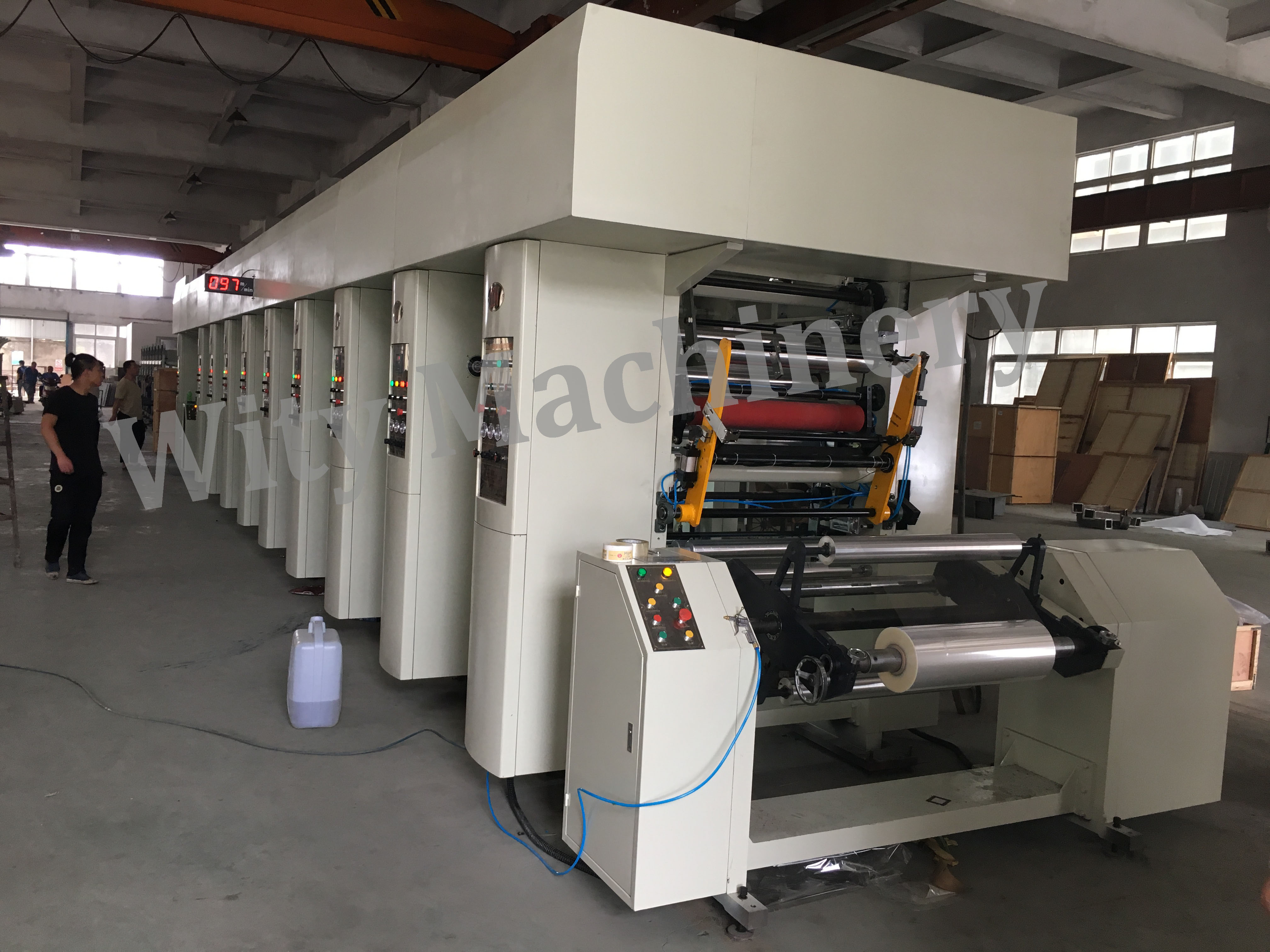 Plastic film 8 color Auto Register High Speed Roto Gravure Printing Machine