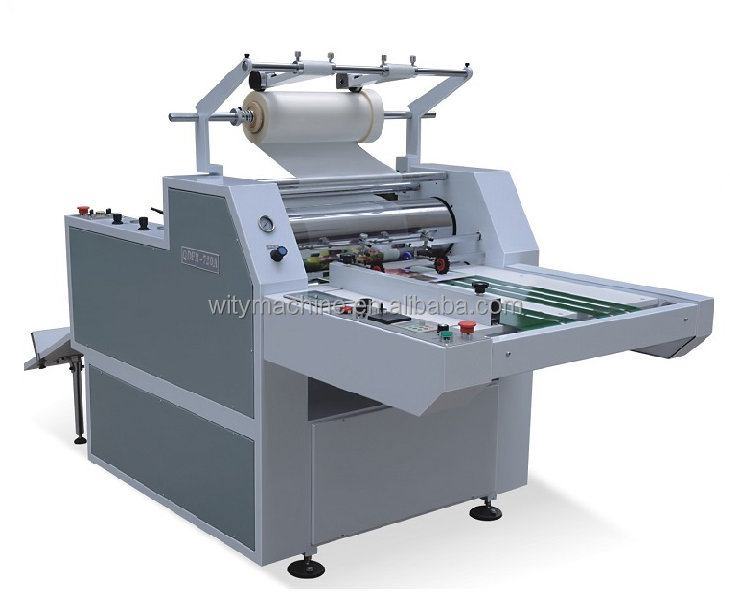 Semi Automatic Pneumatic Thermal Film Laminating Machine with Sheeting Device Precoated Film Laminator