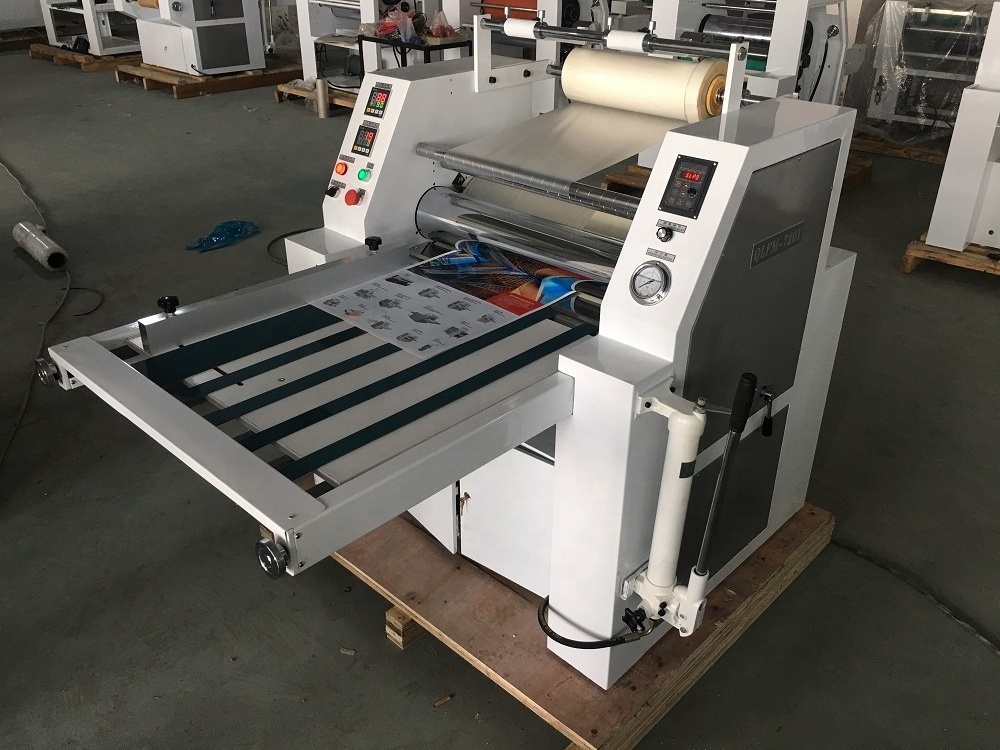 Hydraulic Thermal Film Laminator Laminating Machine with film slitting