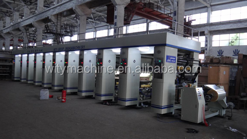 1-8 Color Auto Register High Speed Roto Gravure Printing Machine for Plastic or Paper Printing