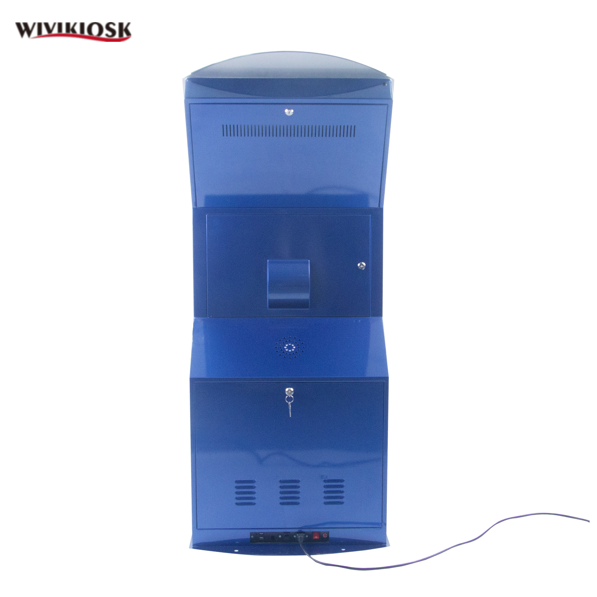 21.5inch  bank/e-govenment/hospital self-service queue kiosk with metal keyboard/80mm thermal printer/QR code barcode scan