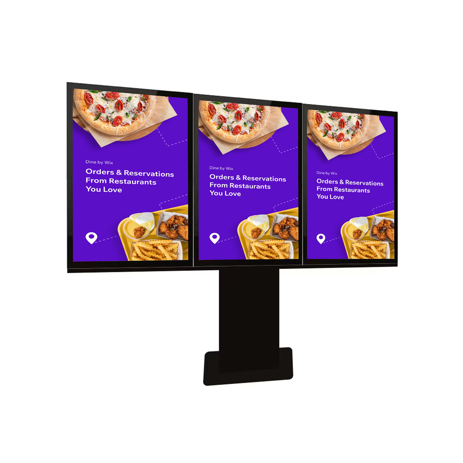 Waterproof Drive Thru Ordering System Drive Thru Display Board Lcd Digital Menu Board