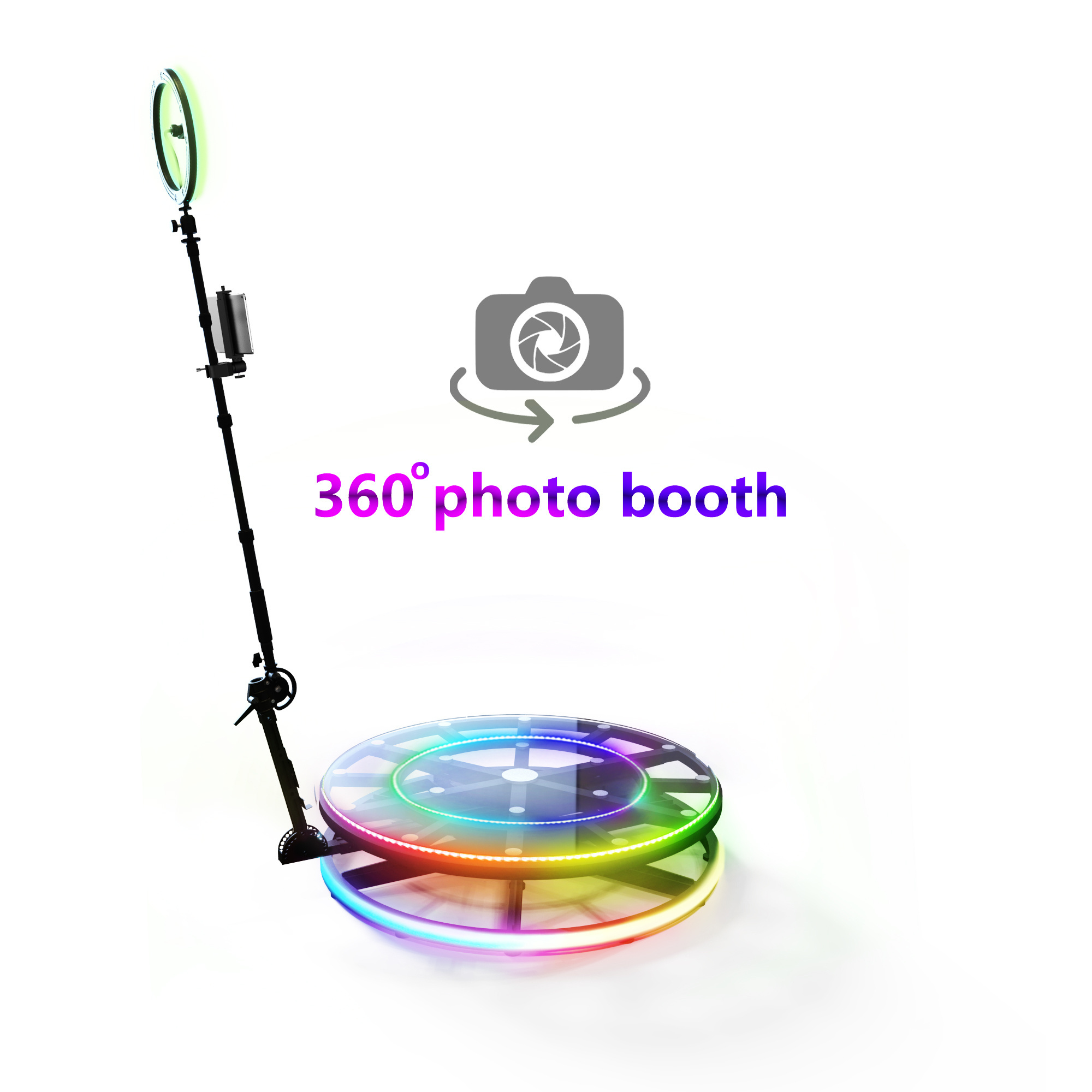 Drop shipping new Portable Video Revolve Selfie 360 Spinner Degree Photo booth 360 Photo Booth Machine vending machine