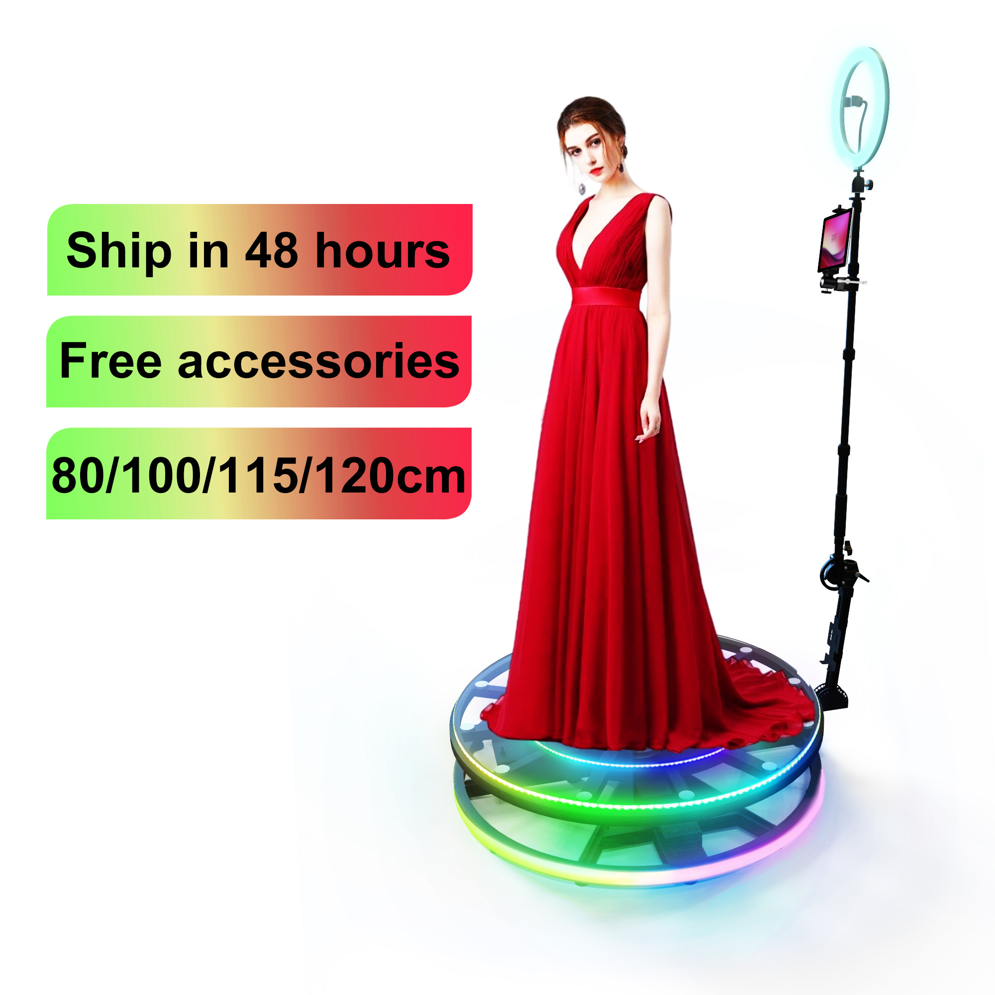 Drop shipping new Portable Video Revolve Selfie 360 Spinner Degree Photo booth 360 Photo Booth Machine vending machine