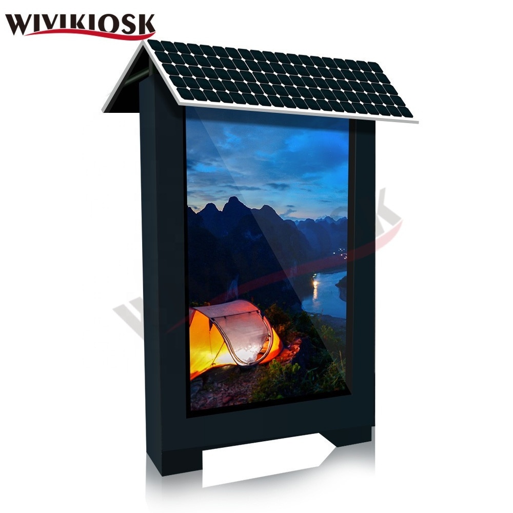 Solar Powered Outdoor Customizable LCD Advertising Media Digital Signage Player