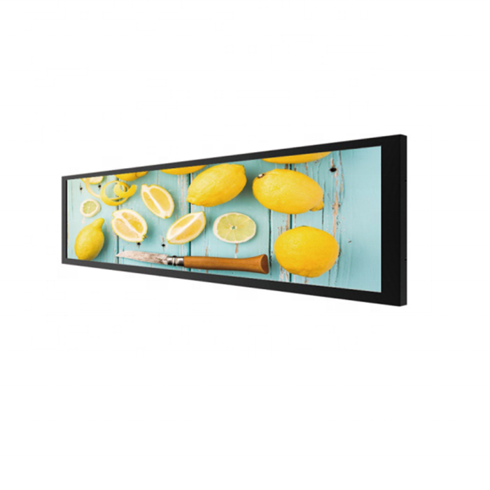 Indoor 24.9 inch retail shelf edge lcd screen double sided monitor