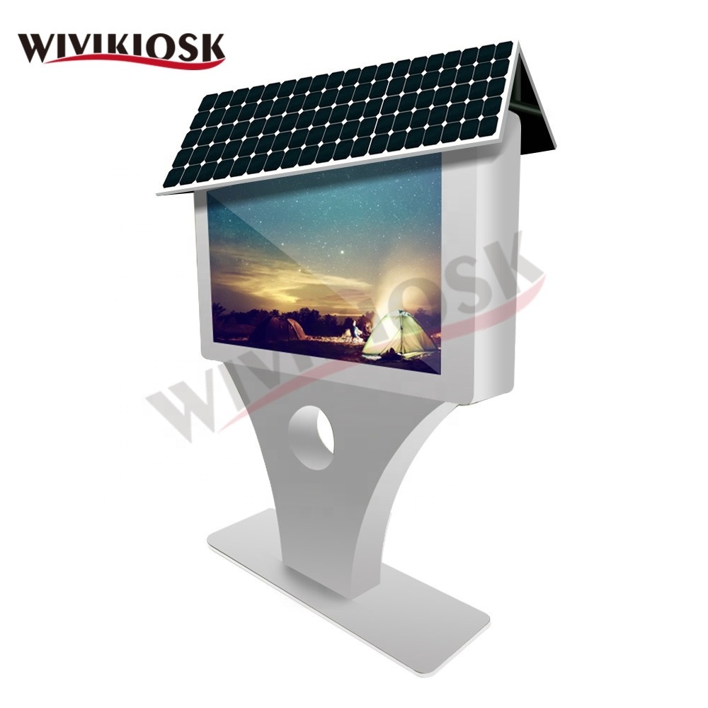 Solar Powered Outdoor Customizable LCD Advertising Media Digital Signage Player