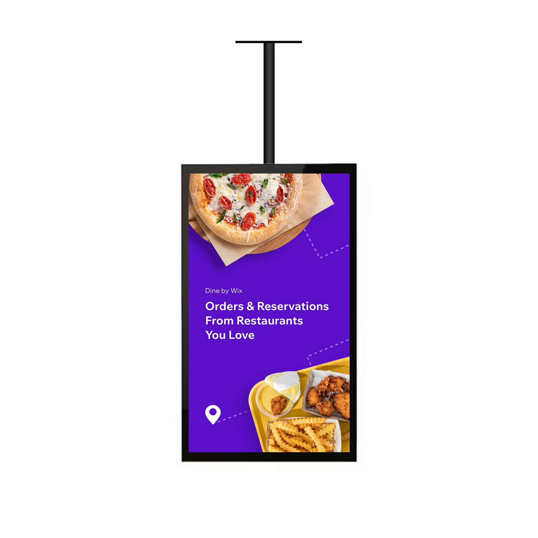 Waterproof Drive Thru Ordering System Drive Thru Display Board Lcd Digital Menu Board