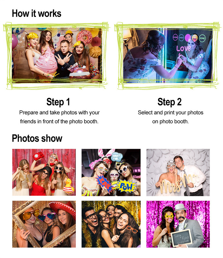 Mirror x Photo Booth Photo Master Touch Screen Self Service Selfie Photo Booth