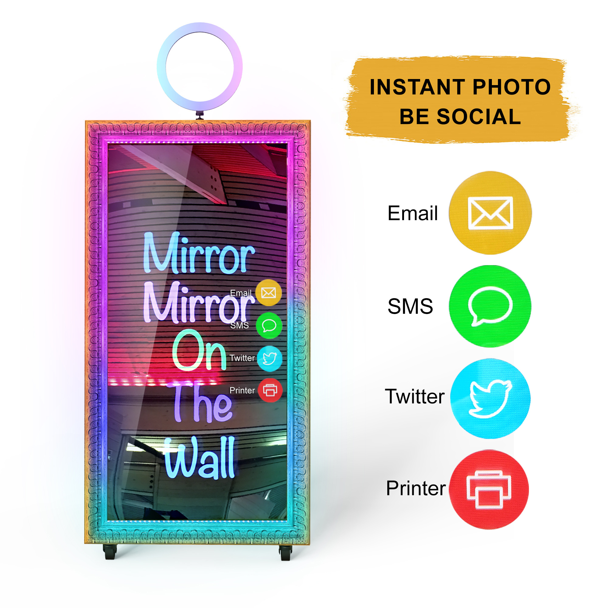 Mirror x Photo Booth Photo Master Touch Screen Self Service Selfie Photo Booth