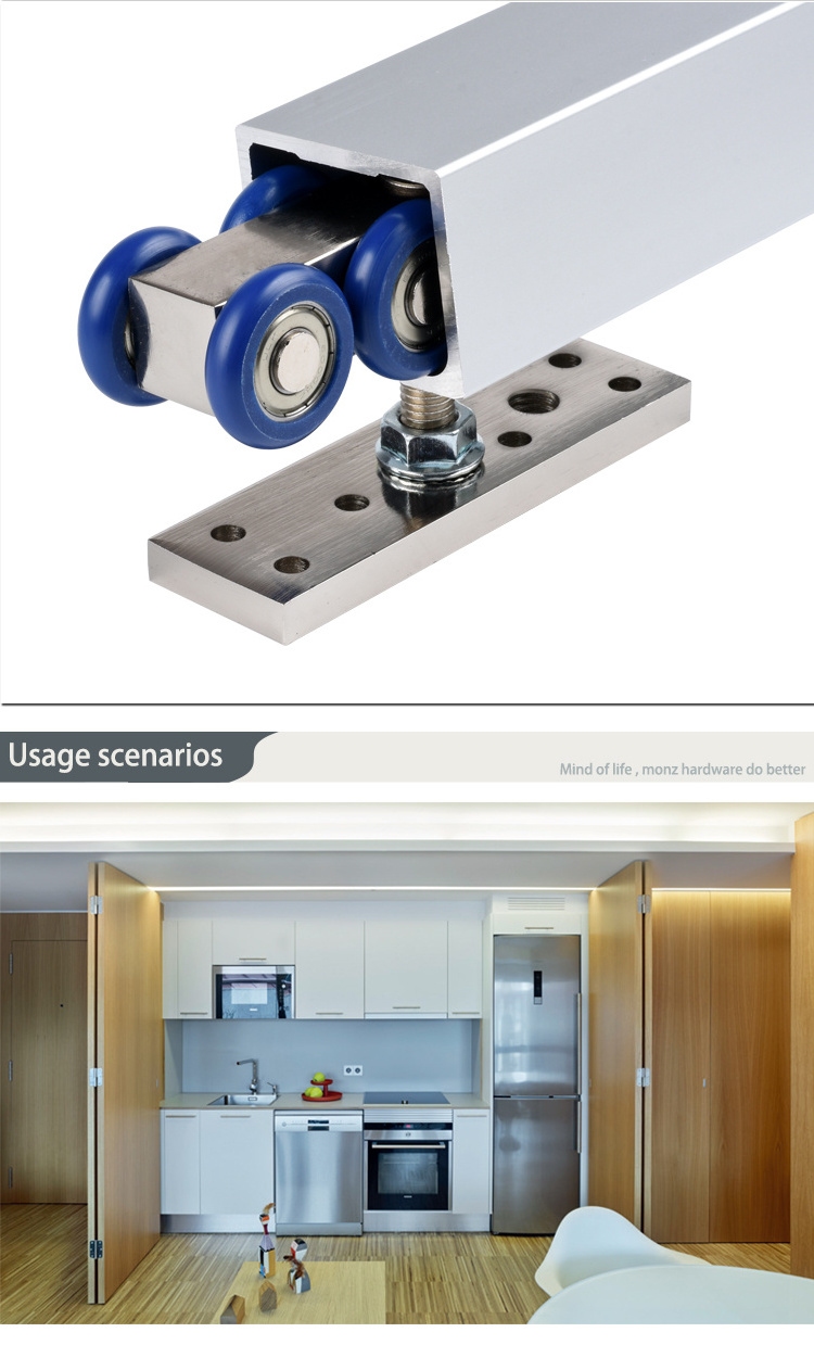 Hot Sale Heavy Duty Rollers Wheels and Sliding Roller Fittings Black Steel sliding door roller