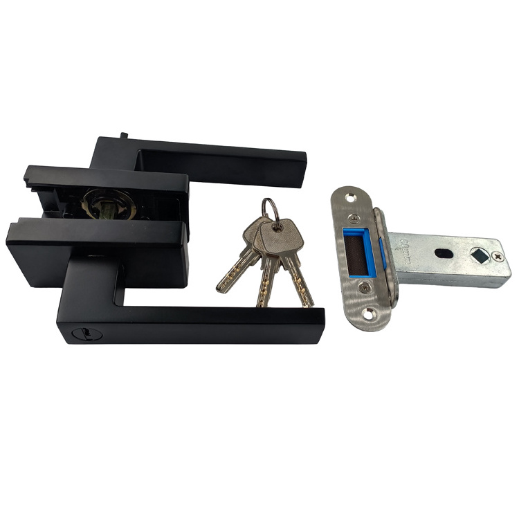 Hot Sale Black Panel Lock Compression Latch Panel Push Locks Swing Door Handle