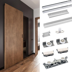 Super Smooth And Durable 80KG Heavy Duty Ghost Sliding Door Roller System Wooden Sliding Door System