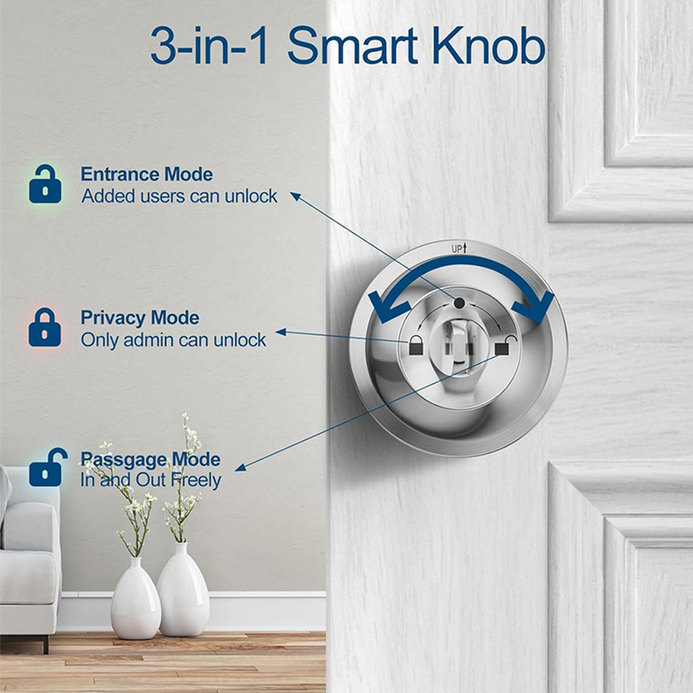 digital keypad knob lock Keyless Smart Cylinder Digital Keypad Knob Lock With Number Pad