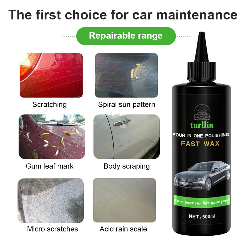 4 In 1 Polishing Wax Fast Wax High Quality Liquid Car Care Polishing Magic Car Wax For Car Polish