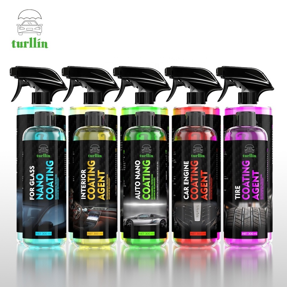 Turllin Manufacturer OEM Nano Hydrophobic Glass Coating Water and car Rain Repellent car coating agent glass