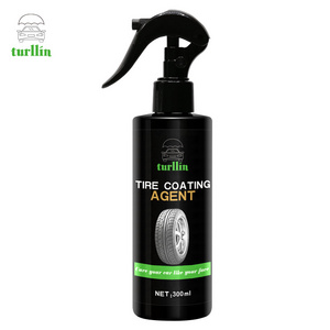 Wholesale car tire coating tyre shine 300ml Crystal Shine Car Ceramic Coating Rubber tyre polish liquid shine foam cleaner